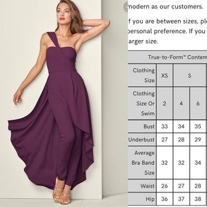 Stunning dark purple jumpsuit